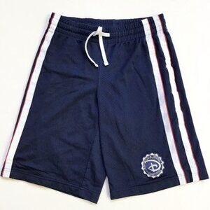 Disney Store Authentic Basketball Shorts Boys Size M 7/8 Blue Athletic Sports
